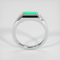 0.82 Ct. Emerald Ring, Platinum 950 3