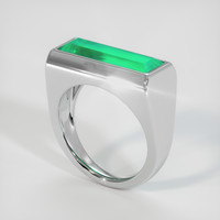 4.22 Ct. Emerald Ring, Platinum 950 2