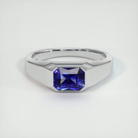 2.32 Ct. Blue Sapphire Ring, Platinum 950 1