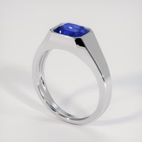 3.10 Ct. Blue Sapphire Ring, Platinum 950 2