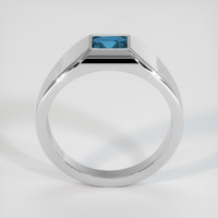1.06 Ct. Greenish Blue Sapphire Ring, Platinum 950 3