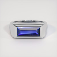 2.25 Ct. Blue Sapphire Ring, Platinum 950 1