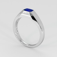 0.63 Ct. Blue Sapphire Ring, Platinum 950 2