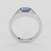 1.06 Ct. Blue Sapphire Ring, Silver 3
