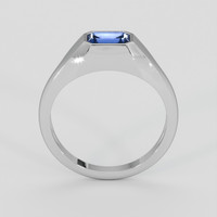 0.80 Ct. Blue Sapphire Ring, Silver 3
