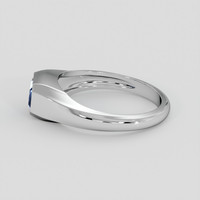 0.80 Ct. Blue Sapphire Ring, Silver 4
