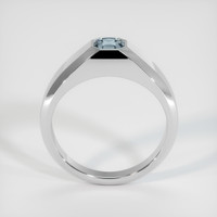 0.86 Ct. Bluish Grey Sapphire Ring, 10K White Gold 3