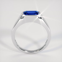 2.54 Ct. Blue Sapphire Ring, 14K White Gold 3