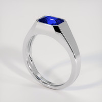 2.30 Ct. Blue Sapphire Ring, 14K White Gold 2