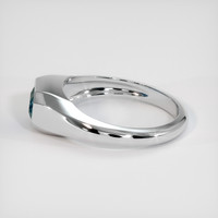 0.93 Ct. Bi Color Sapphire Ring, 14K White Gold 4