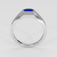 0.63 Ct. Blue Sapphire Ring, 14K White Gold 3