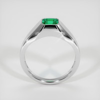 0.99 Ct. Emerald Ring, 18K White Gold 3