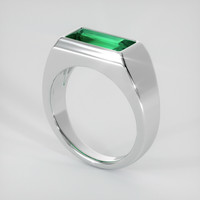 2.66 Ct. Emerald Ring, 18K White Gold 2