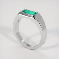 1.54 Ct. Emerald Ring, 18K White Gold 2