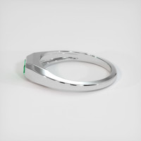 0.60 Ct. Emerald Ring, 18K White Gold 4