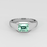 2.56 Ct. Emerald Ring, 18K White Gold 1