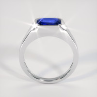 3.40 Ct. Blue Sapphire Ring, 18K White Gold 3