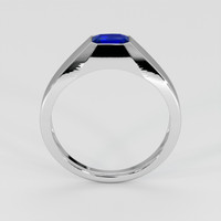 0.63 Ct. Blue Sapphire Ring, 18K White Gold 3