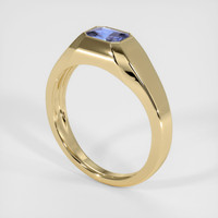 0.95 Ct. Blue Sapphire Ring, 10K Yellow Gold 2