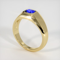 1.04 Ct. Blue Sapphire Ring, 10K Yellow Gold 2