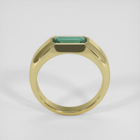 1.06 Ct. Bluish Green Sapphire Ring, 10K Yellow Gold 3