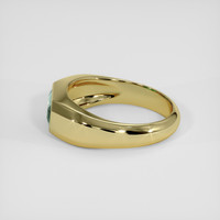 1.06 Ct. Bluish Green Sapphire Ring, 10K Yellow Gold 4