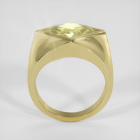 3.20 Ct. Yellowish Green Sapphire Ring, 10K Yellow Gold 3