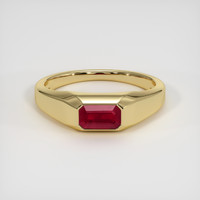 1.12 Ct. Ruby Ring, 14K Yellow Gold 1