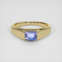 1.06 Ct. Violet Sapphire Ring, 14K Yellow Gold 1