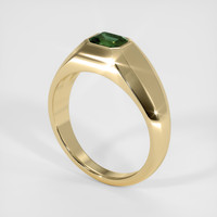 0.67 Ct. Green Sapphire Ring, 14K Yellow Gold 2