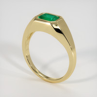 1.55 Ct. Emerald Ring, 18K Yellow Gold 2