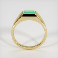 0.81 Ct. Emerald Ring, 18K Yellow Gold 3