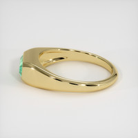 0.81 Ct. Emerald Ring, 18K Yellow Gold 4