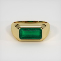 4.93 Ct. Emerald Ring, 18K Yellow Gold 1