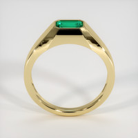 0.94 Ct. Emerald Ring, 18K Yellow Gold 3