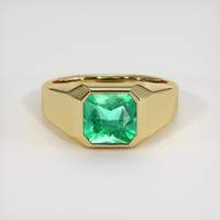 3.05 Ct. Emerald Ring, 18K Yellow Gold 1
