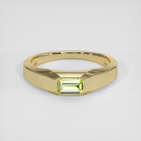 0.44 Ct. Yellowish Green Chrysoberyl Ring, 18K Yellow Gold 1