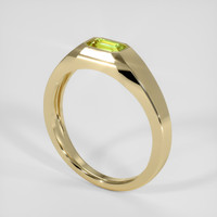 0.44 Ct. Yellowish Green Chrysoberyl Ring, 18K Yellow Gold 2