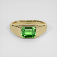 1.70 Ct. Green Tsavorite Garnet Ring, 18K Yellow Gold 1