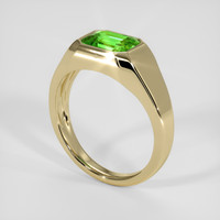 1.70 Ct. Green Tsavorite Garnet Ring, 18K Yellow Gold 2