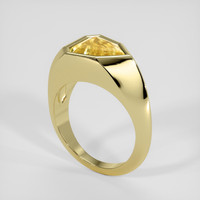 2.97 Ct. Yellow Sapphire Ring, 18K Yellow Gold 2