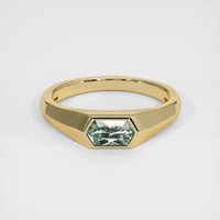 0.59 Ct. Sapphire Ring, 18K Yellow Gold 1