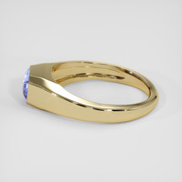 1.06 Ct. Violet Sapphire Ring, 18K Yellow Gold 4