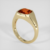 3.26 Ct. Bi Color Sapphire Ring, 18K Yellow Gold 2