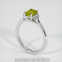 1.56 Ct. Sapphire Ring, Platinum 950 2