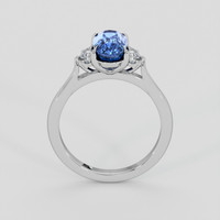 2.73 Ct. Blue Sapphire Ring, Platinum 950 3