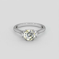 1.96 Ct. Bi Color Sapphire Ring, Platinum 950 1