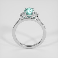 1.88 Ct. Greenish Blue Sapphire Ring, Platinum 950 3