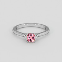 0.52 Ct. Padparadscha Sapphire Ring, Platinum 950 1