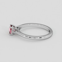0.52 Ct. Padparadscha Sapphire Ring, Platinum 950 4